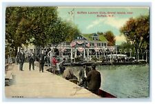 c1910's Buffalo Launch Club Grand Island Near Buffalo New York NY Postcard picture