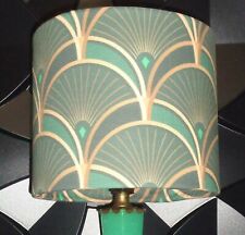Art Deco Machine Age Contemporary Lamp Shade w/Designer Fabric - 