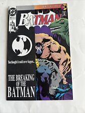 Batman #497 (1993) DC Key Issue Comic Babe Breaks Batman’s Back Knightfal picture
