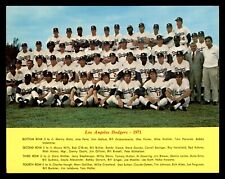 1971 LOS ANGELES DODGERS TEAM 5 1/2 x 7 POST CARD picture