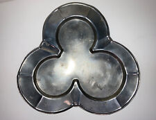 1930’s Vintage Carr Craft Solid New England Pewter 10” Clover Tray Art & Crafts picture