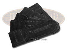Case xx 5 Small Black Suede Leather Pouch for Pocket Knives 9066 picture