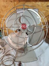 General Electric GE Table Fan F14S125 Oscillating Metal 14