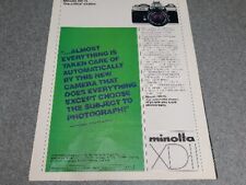 1979 Minolta XD-11 Camera Ad - 8 X 11  picture