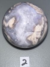 Blue Flower Agate Sphere,Quartz Crystal,Metaphysical,Reiki,Unique Gift,Decor picture