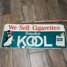 Vintage KOOL cigarettes tin sign - original - 26