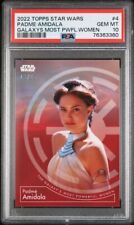 2022 Topps Star Wars The Galaxy’s Most Powerful Women #4 Padme Red #/25 PSA 10 picture