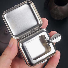 Portable Ashtray Stainless Steel Pocket Ashtray Mini Ashtray with Lid Cigaretbe picture