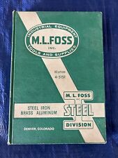 1958 M.L. Foss inc Industrial Equipment & Tools Catalog picture
