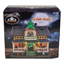 FG Square Halloween Haunted Clown House LED Porcelain Musical Horror Party Decor picture