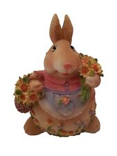 Vintage Cute Easter Bunny Figure 9 in multicolor picture