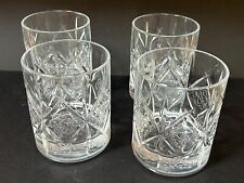 Set of 4 Dewar's True Scotch Bar Glasses Celtic Knot 8 Ounce Used picture