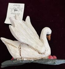 Signed NWT  House of Hatten 12 Days of Christmas Ornament SWANS Calla 1989 V picture