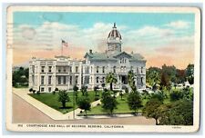 1930 Courthouse And Hall Of Records Redding California CA Vintage Postcard picture