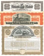 Group of three $10,000 Railroad Bonds - Railroad Bonds picture