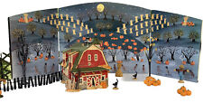 Dept 56 Halloween HAUNTED BARN Tested Works/VLG Accessories/3 Panel Flding Scene picture