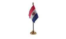 Paraguay Table Desk Flag - 10 x 15 cm National Country Hand America picture