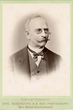 Emil Rabending, man to identify, circa 1890, cabinet card, vintage albumen prince picture