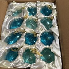Frontgate Sea Glass Christmas Ornaments Set Of 12 Vintage Various Shapes picture
