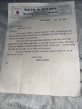 Antique Smith & Holden Merchant Letter: Holly Surplus Dumped by the Railroad picture