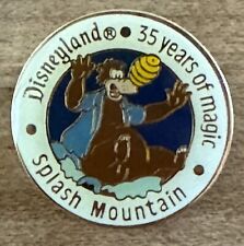 Disneyland 35 Years of Magic Splash Mountain Brer Bear Disney Pin 1990 Vintage picture