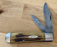 VTG 1940-1964 CASE XX 2 Blade Large Jack Pocket Knife 5299 1/2 Stag Handles picture