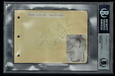 Gypsy Rose Lee (d. 1970) signed autograph 4.5x6 cut Burlesque Dancer BAS Slabbed picture