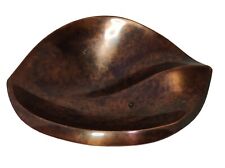 Nambe Copper Sculptural Bowl 2010 Sean O'Hara Personalized On Base As Is  picture