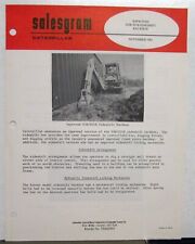 1982 Caterpillar Improved D3B 931B Sideshift Backhoe Construction Salesgram picture