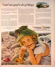 1944 General Motors WWII Victory Tanks Trucks Girl Beach Europe Vintage Print Ad picture