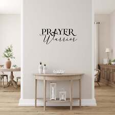 Decor - Prayer Warrior Removable Vinyl Wall Decal, Easy Peel And Stick picture