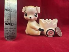 Vintage Puppy And Wheelbarrow Planter Shawnee McCoy Pottery picture
