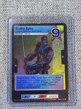 G.I. JOE Hasbro 2004 Snake Eyes Covert Mission Specialist #50/114 Foil Card picture