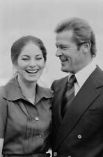 English actors Barbara Kellerman and Roger Moore UK 1979 OLD PHOTO picture