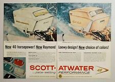 1957 Print Ad Scott-Atwater Royal Scott 40 Outboard Motors Minneapolis,MN picture