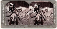 A Fine Catch, No. 889, Metropolitan Series Stereoview FLY FISHING THEME ca 1905 picture