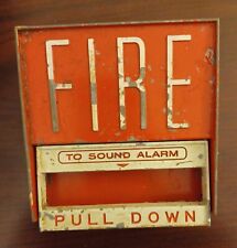 Fire-Lite BG6 Vintage Metal Fire Alarm Pull Station picture