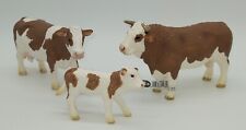 Schleich Simmental Bull 13800, Cow 13801 & Calf NICE picture
