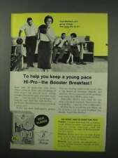 1960 General Mills Hi-Pro Cereal Ad - Keep a Young Pace picture