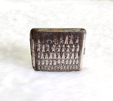 1930s Antique Ancient Egyptians Silver Art Cigarette Case Rare Collectible CG498 picture