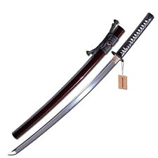 MURASAME Katana Sword Real Clay Tempered T10 Steel Razor Sharp Battle Ready picture