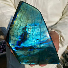 3.3lb Large Natural Labradorite Quartz Crystal Display Mineral Specimen Healing picture