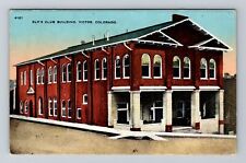 Victor CO-Colorado, Elk's Club Building, Vintage Postcard picture
