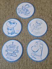 Disneyland DLCA Lamplight Lounge 5 Pixar Animator Doodle Coaster Bundle picture