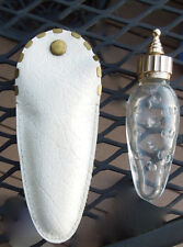 FRENCH Caron Hobnail Glass Poivre Travel Size Purse Perfume Bottle Original Case picture
