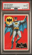 The Batman 1966 Topps Batman #1 1989 Deluxe Reissue PSA 8 POP 7 only 6^ picture