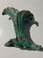 Vintage Stangl vase, art deco terra rose pottery beautiful green 7 1/4” tall  picture