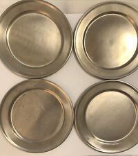 Set Of 4 10” Rehoboth Pewter Charger Plate Reed & Barton P240 Ralph Lauren Style picture