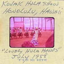 Vintage 35mm slide 1958 Kodak Hula Show Honolulu Hawaii Kodak Ektachrome Slide picture