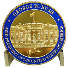 EL8-01 43rd President George W. Bush Challenge Coin White House POTUS G.W. Bush picture